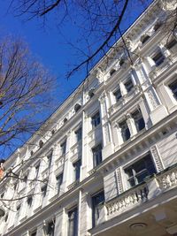 Low angle view of buildings against sky