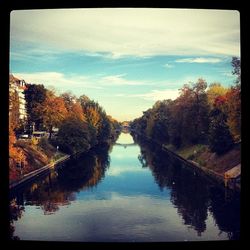 Scenic view of river against sky