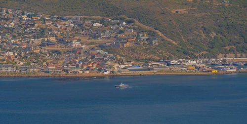 Boats in sea