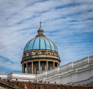 Low angle view of building against sky