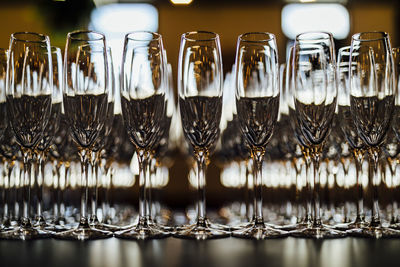 Pouring and serving champagne in a luxury social events like weddings and party.