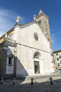 Low angle view of historic building against sky