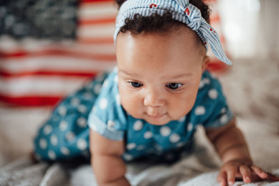 Portrait of cute baby