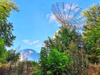 Low angle view of ferris wheel against sky