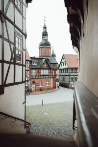 Buildings against sky in city