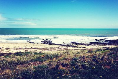 Scenic view of sea against sky