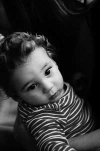 Close-up portrait of cute baby