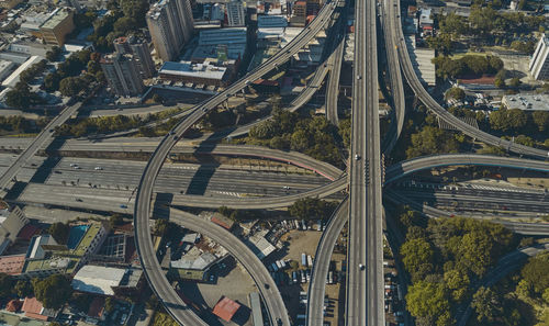 Caracas, venezuela - may 2022 - aerial panoramic view of the la arana distributor