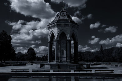 View of historical building against cloudy sky