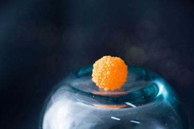 Close-up of food on glass container