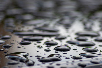 Full frame shot of water on table