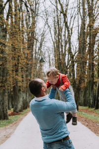 Father and son happiness