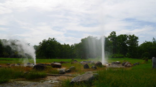 Fountain in park