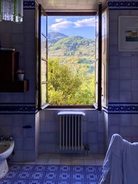 Bathroom with a view, tuscany