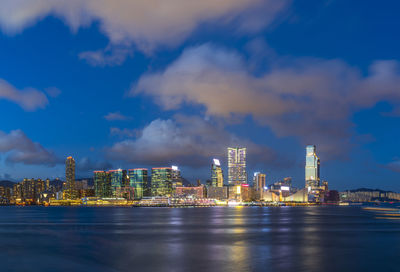 Hong kong cityscape at night