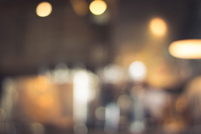 Defocused image of illuminated lights