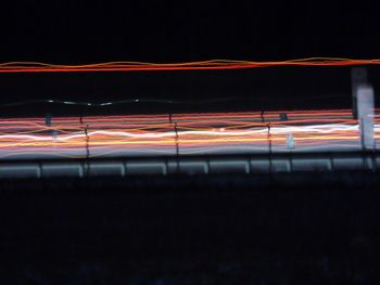 View of illuminated tunnel