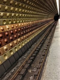 Full frame shot of railroad tracks