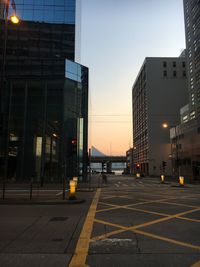 City street against clear sky