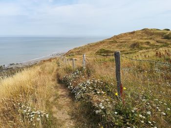 Scenic view of sea against sky