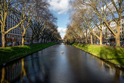 Königsallee in düsseldorf, deutschland