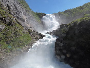 Waterfall in a countryside