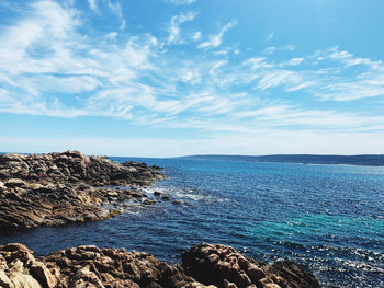 Scenic view of sea against sky