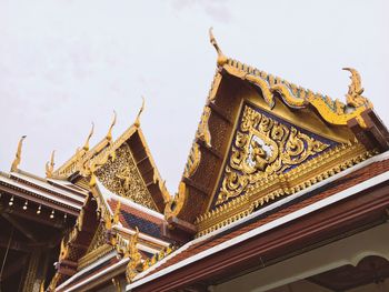 Low angle view of temple