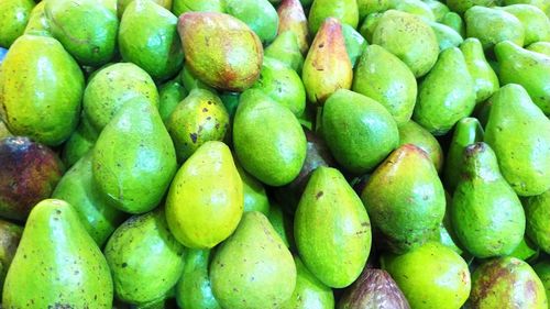 Full frame shot of fresh fruits for sale in market