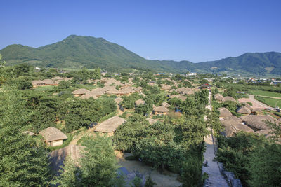 Naganeupseong folk village at suncheon,south korea.