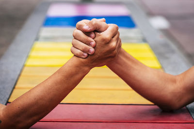 Close-up of person hand with tattoo