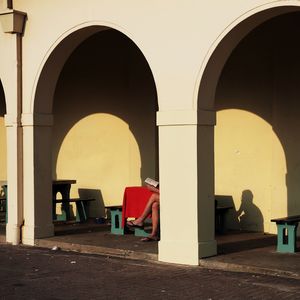 Corridor of historic building