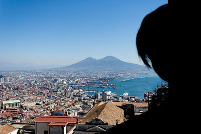 A view from sant'elmo castle - na. vesuvio on the background.