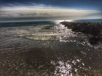 Scenic view of sea against sky