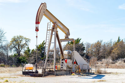 Low angle view of machinery