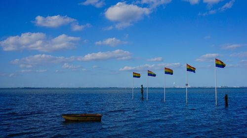 Scenic view of sea against sky