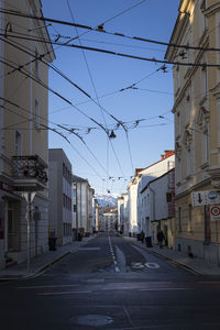 City street against clear sky