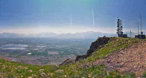 Scenic view of landscape against sky