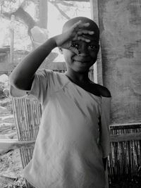 Portrait of happy african child 