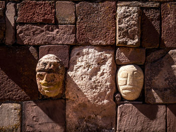 Close-up of stone wall