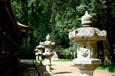 Statue in garden