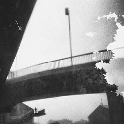 Low angle view of bridge over river