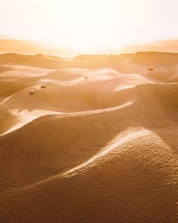 Scenic view of desert against sky