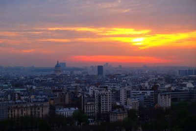 Cityscape at sunset