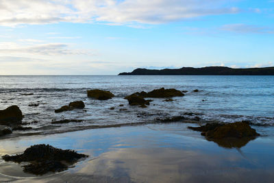 Scenic view of sea against sky