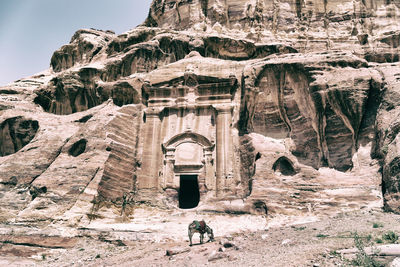 Low angle view of temple