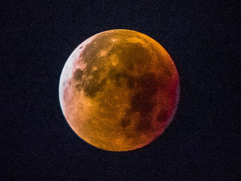 Close-up of moon against sky at night