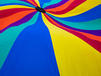 Full frame shot of multi colored parachute