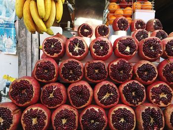 Various fruits for sale in market stall