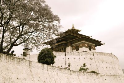 Low angle view of church